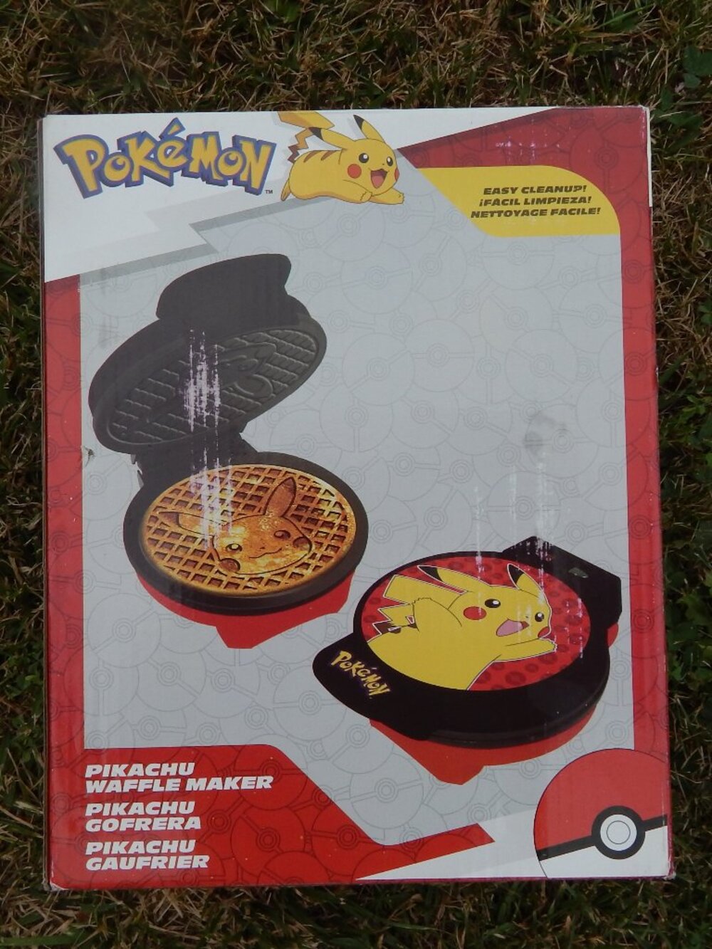Pokemon Waffle Grilled Cheese Sandwich Panini Maker Pikachu Uncanny Brands *****